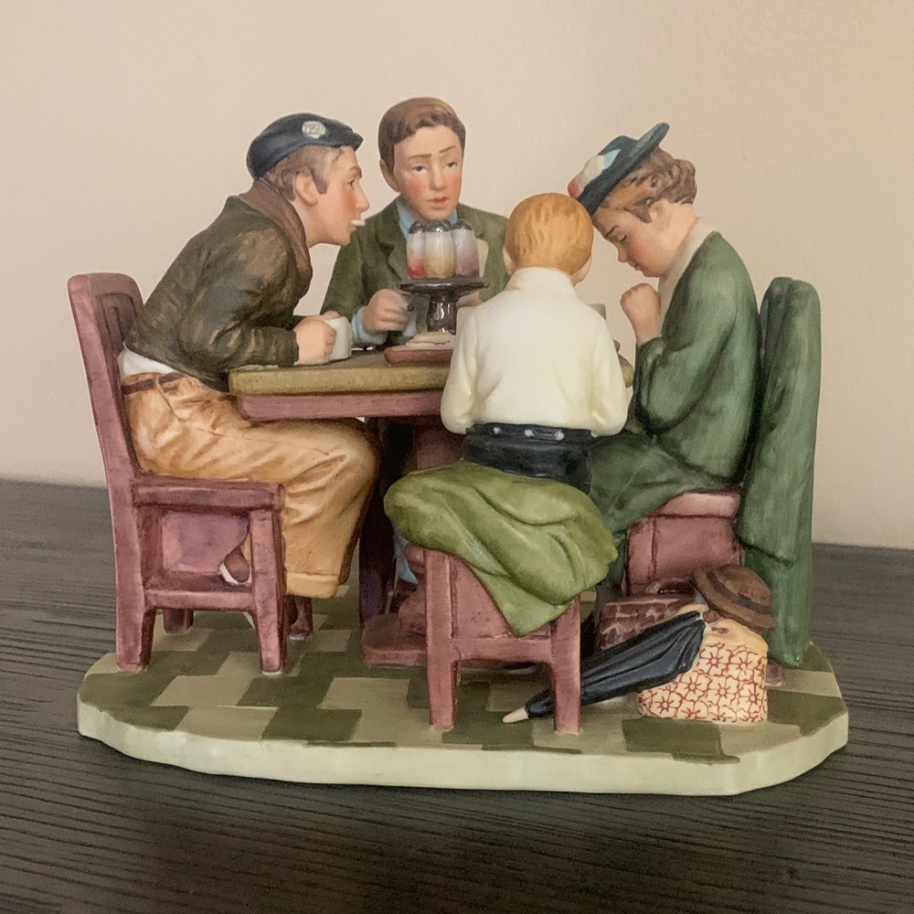 Norman Rockwell - Grace Before Meals - Gorham Figurine 1976